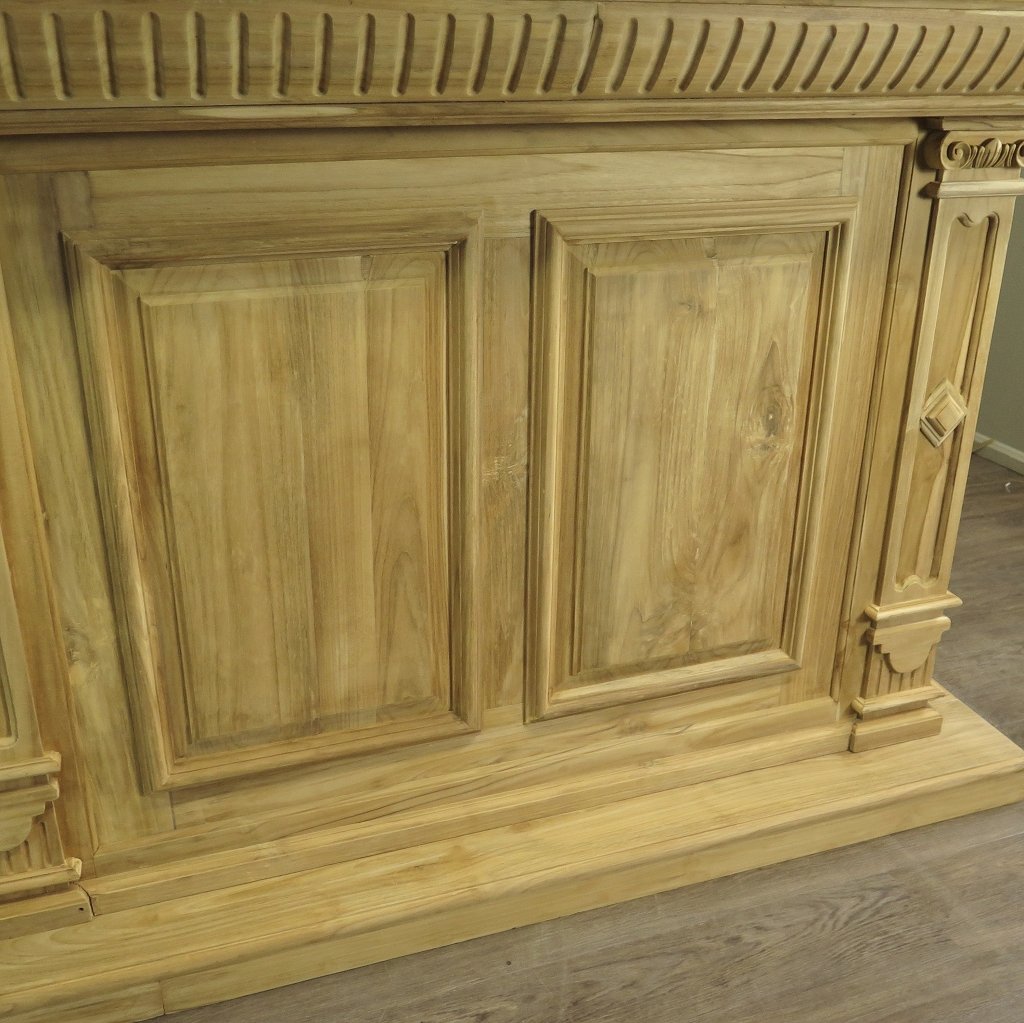 Theke Tresen Regal Bella Teakholz 3,00 m