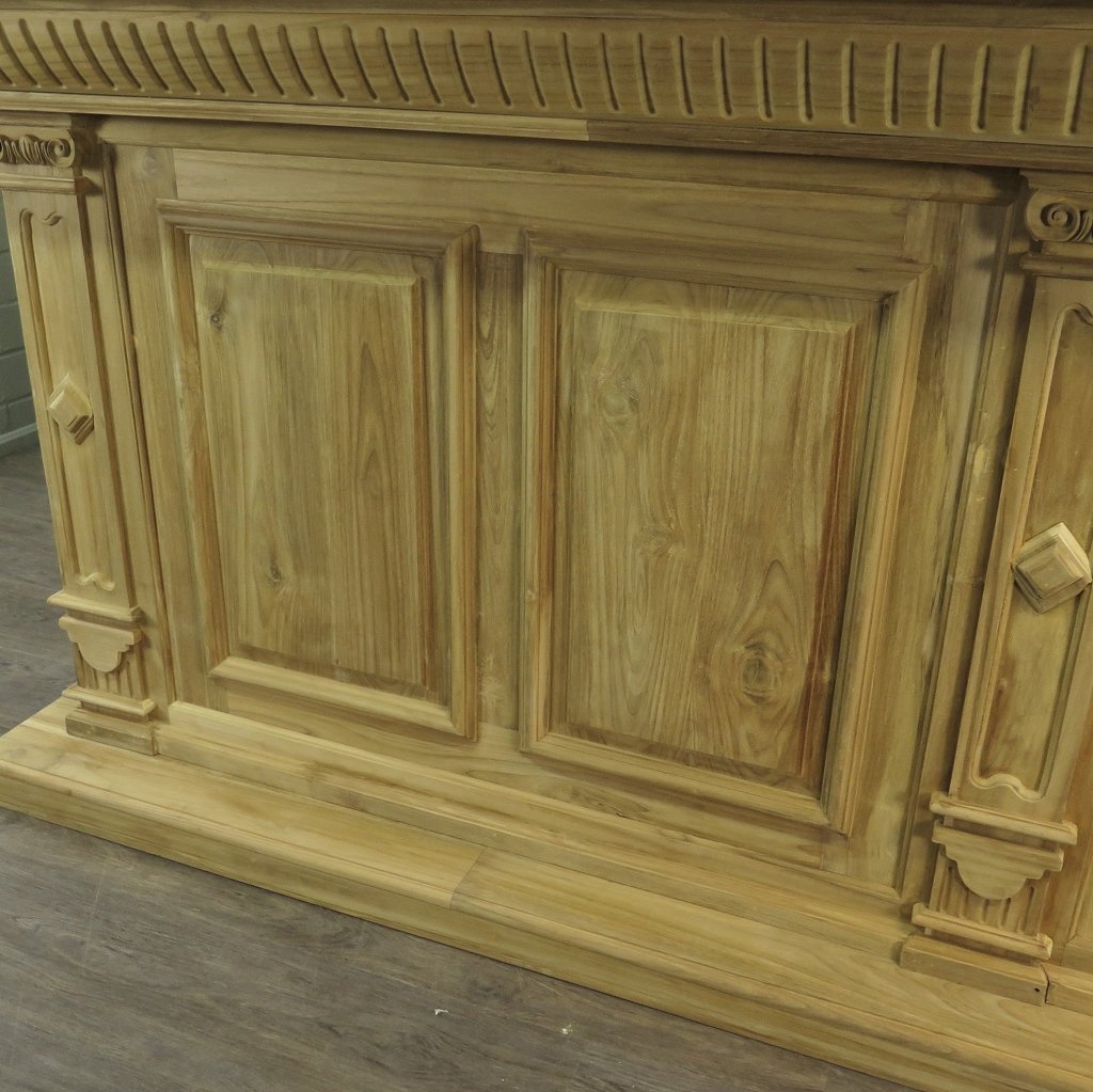 Theke Tresen Regal Bella Teakholz 3,00 m