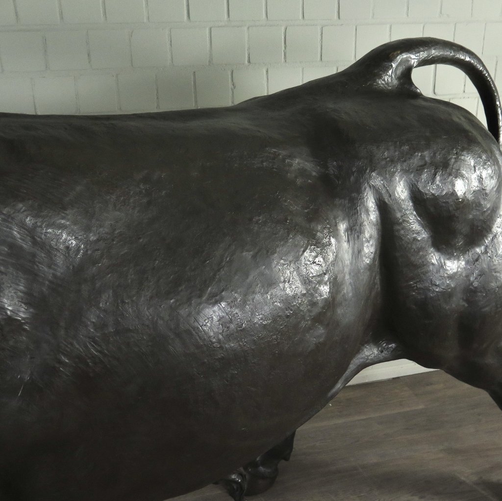 Skulptur Dekoration Stier Bronze 1,60 m
