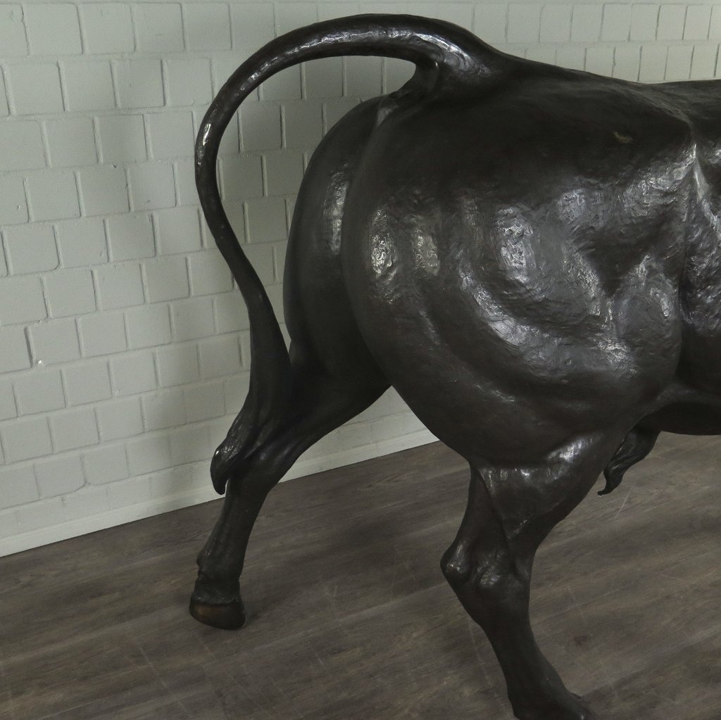 Skulptur Dekoration Stier Bronze 1,60 m