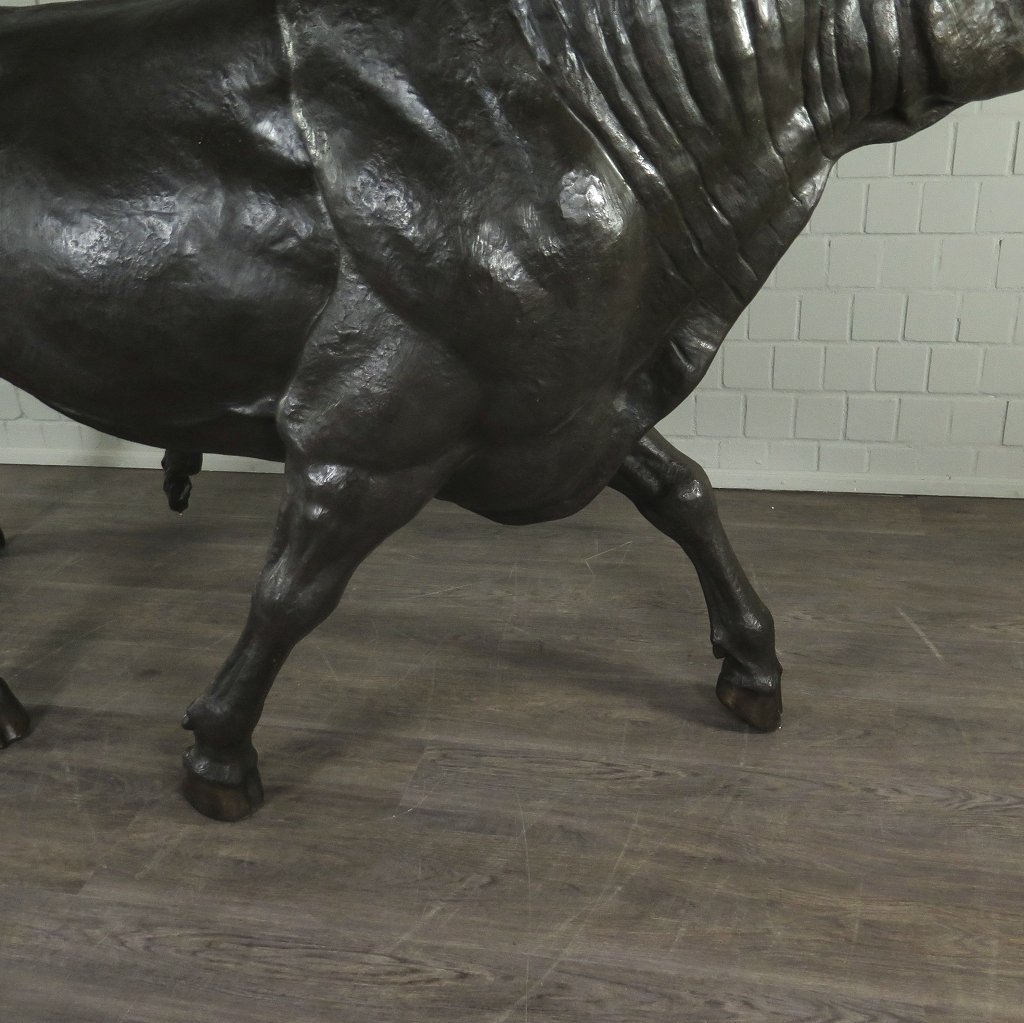 Skulptur Dekoration Stier Bronze 1,60 m