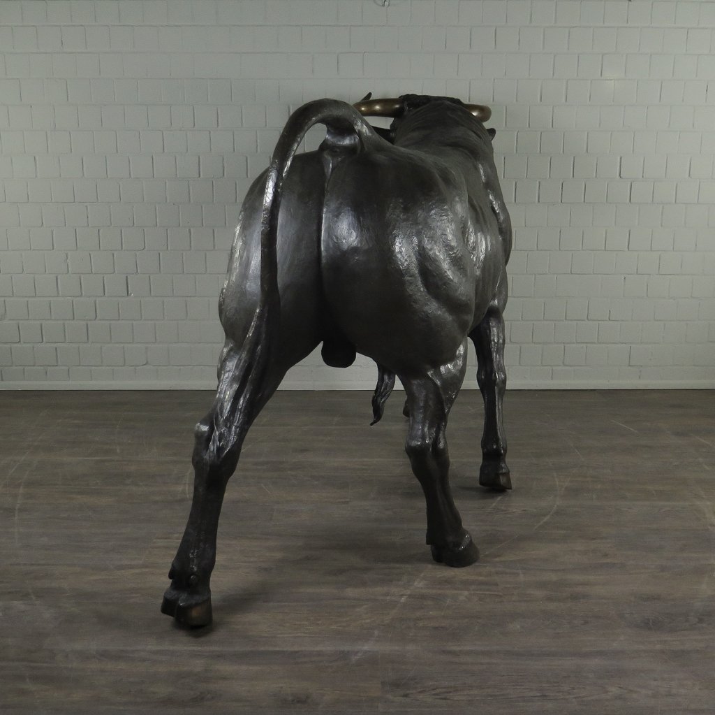 Skulptur Dekoration Stier Bronze 1,60 m