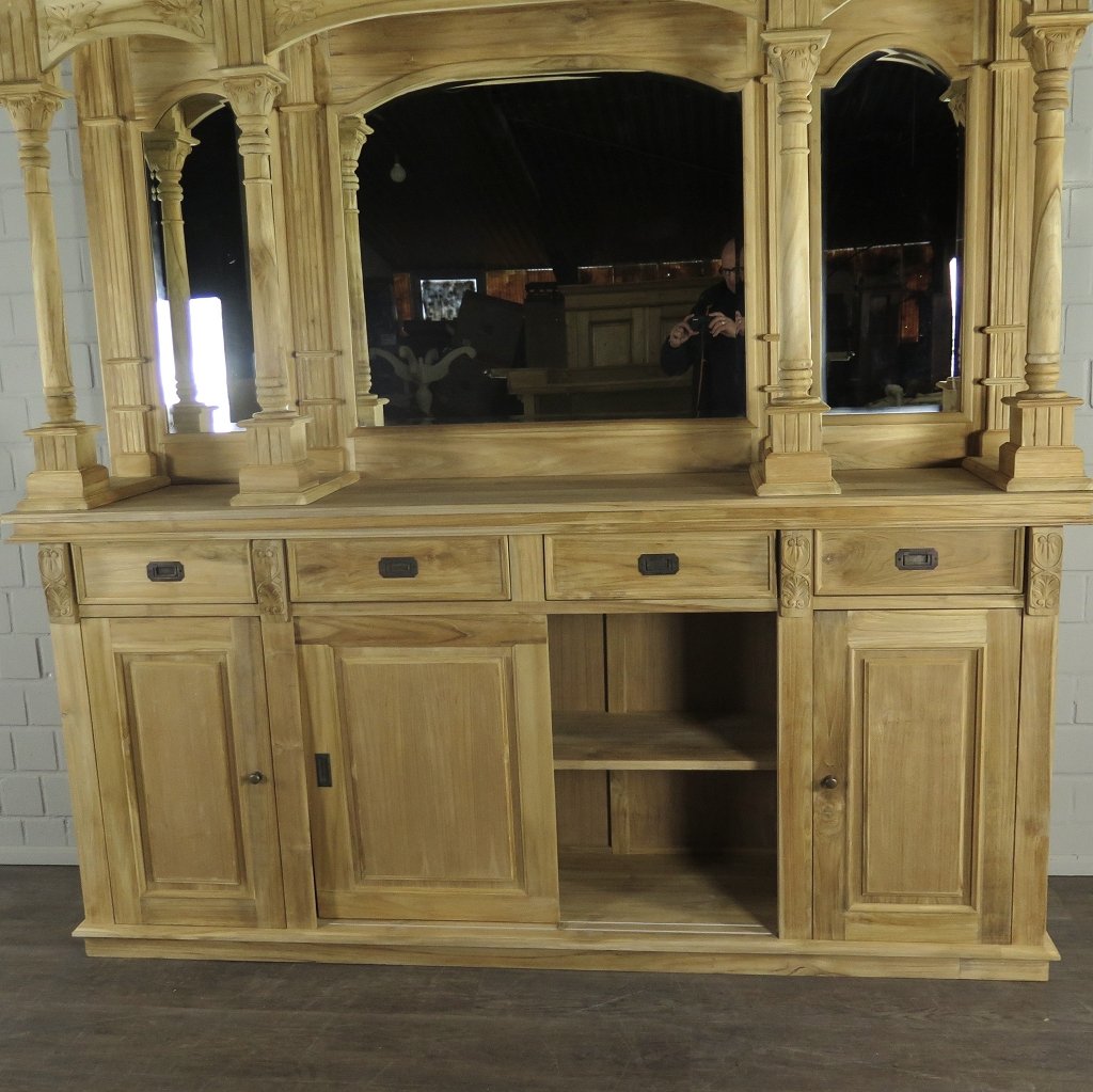 Englische Bar Theke Teakholz 2,30 m