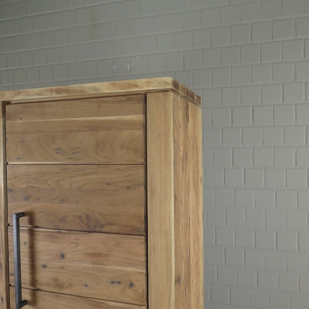 Vitrine Schrank Teakholz 0,95 m