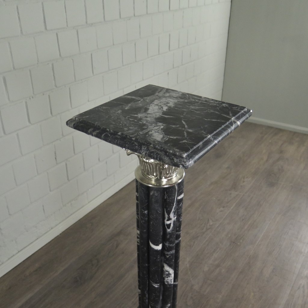 Säulen Pfeiler Marmor Schwarz 1,05 m