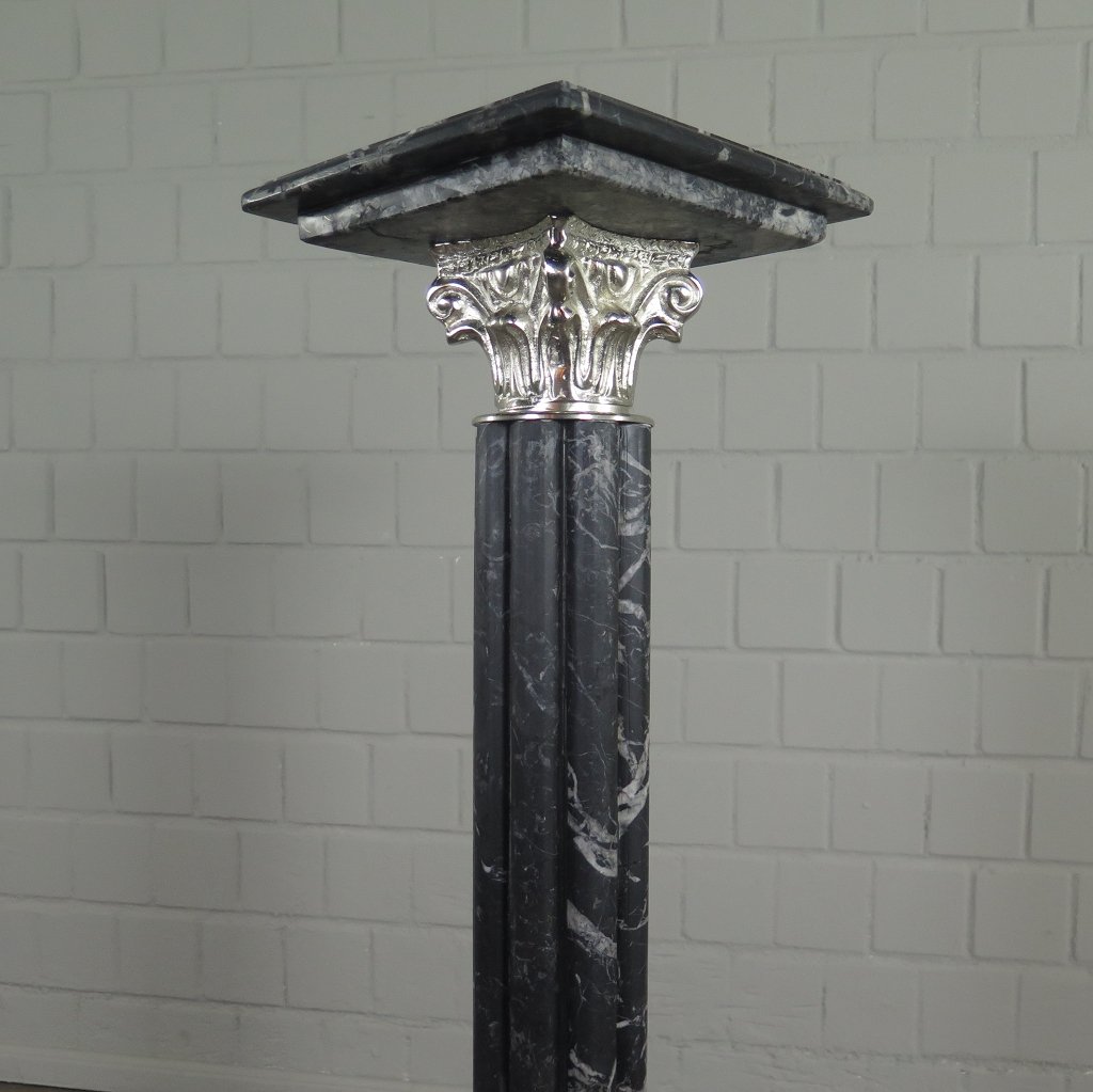 Säulen Pfeiler Marmor Schwarz 1,05 m