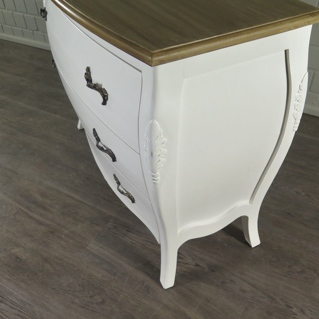 Kommode Barockstil Weiß 1,20 m