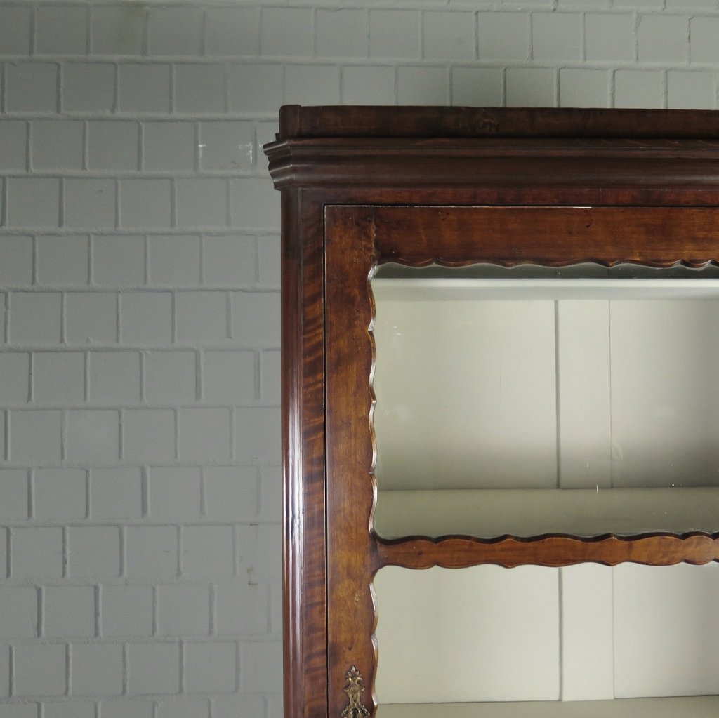 Vitrine Bücherschrank Biedermeier 1860 Mahagoni