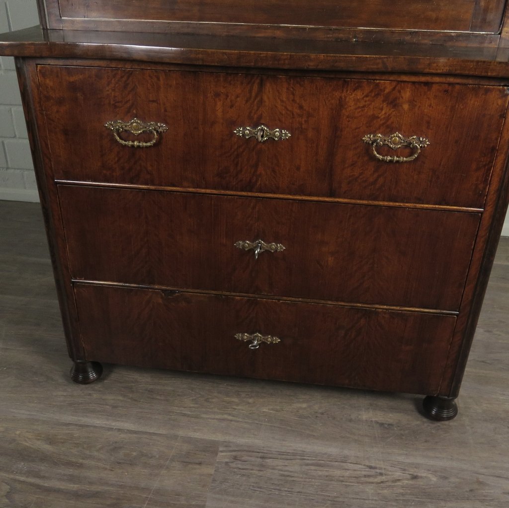 Vitrine Bücherschrank Biedermeier 1860 Mahagoni