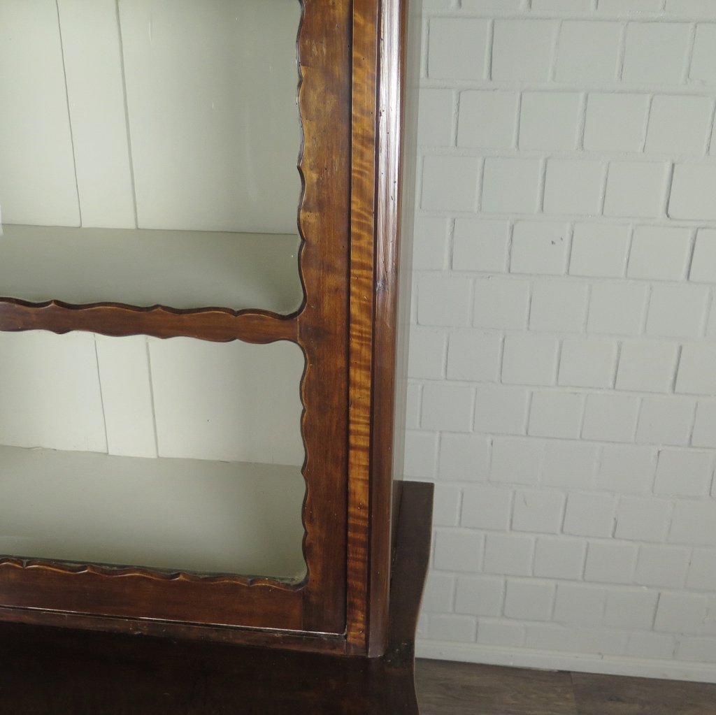 Vitrine Bücherschrank Biedermeier 1860 Mahagoni