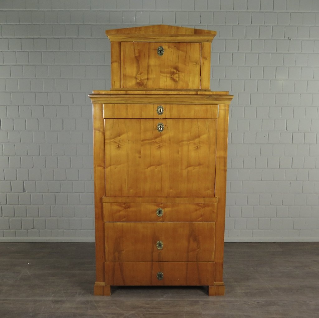 Sekretär Schreibtisch Biedermeier 1840 Kirschbaum