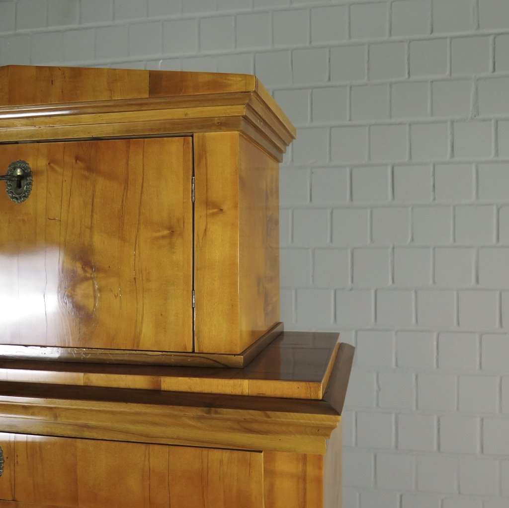Sekretär Schreibtisch Biedermeier 1840 Kirschbaum
