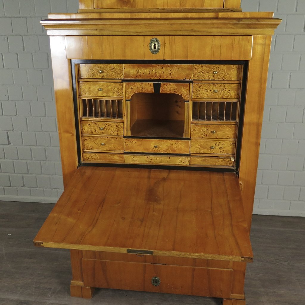 Sekretär Schreibtisch Biedermeier 1840 Kirschbaum