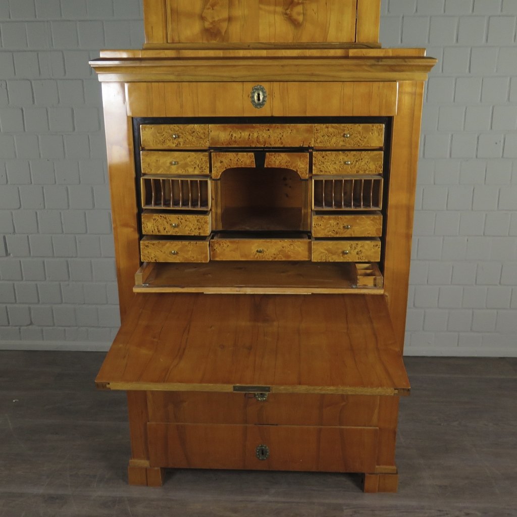 Sekretär Schreibtisch Biedermeier 1840 Kirschbaum
