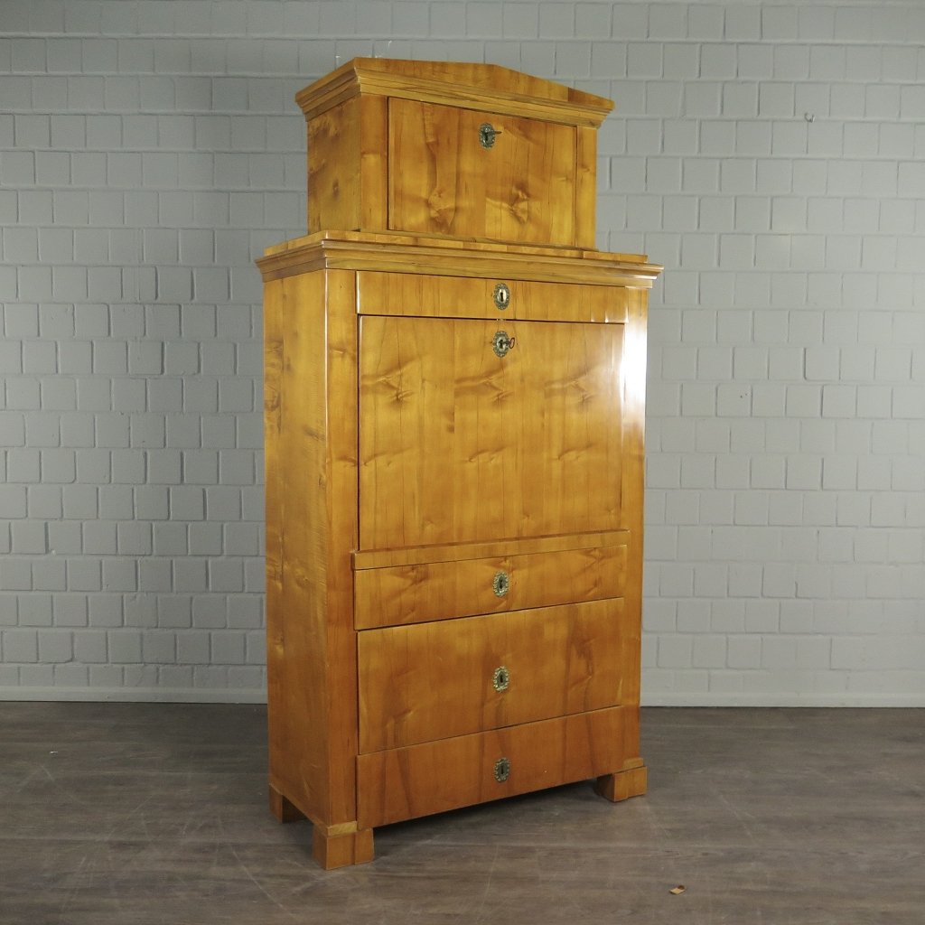 Sekretär Schreibtisch Biedermeier 1840 Kirschbaum