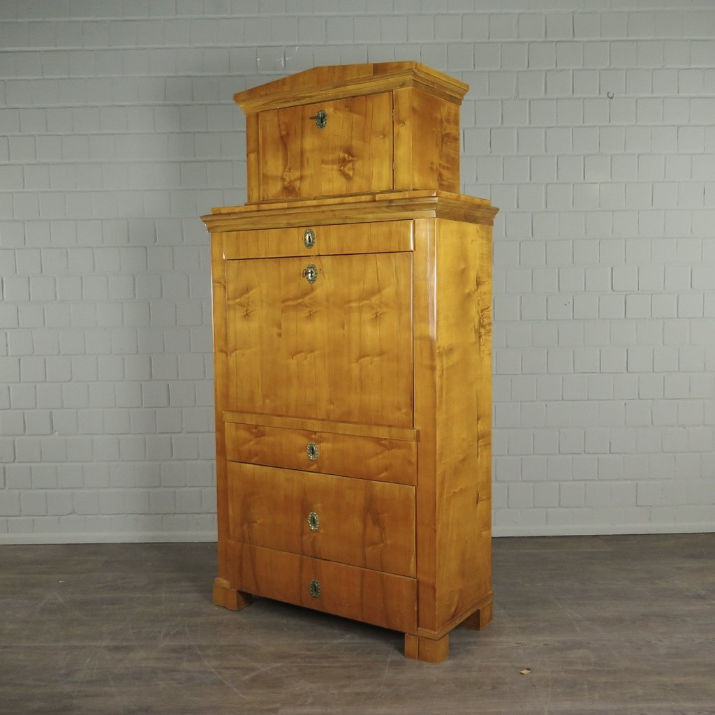 Sekretär Schreibtisch Biedermeier 1840 Kirschbaum