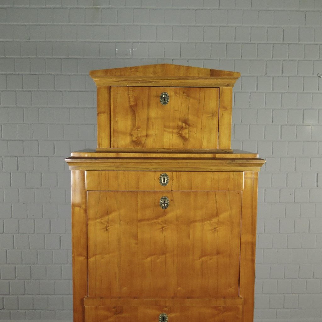 Sekretär Schreibtisch Biedermeier 1840 Kirschbaum