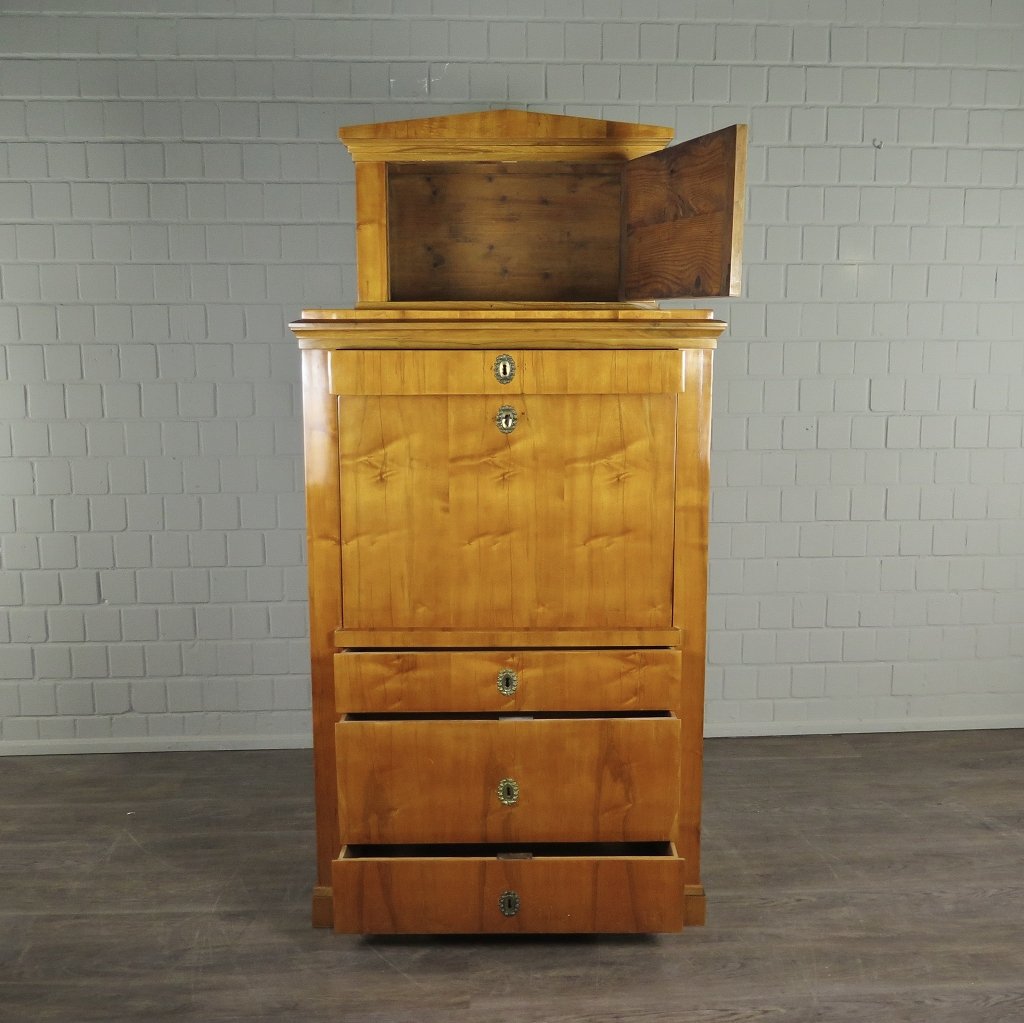 Sekretär Schreibtisch Biedermeier 1840 Kirschbaum