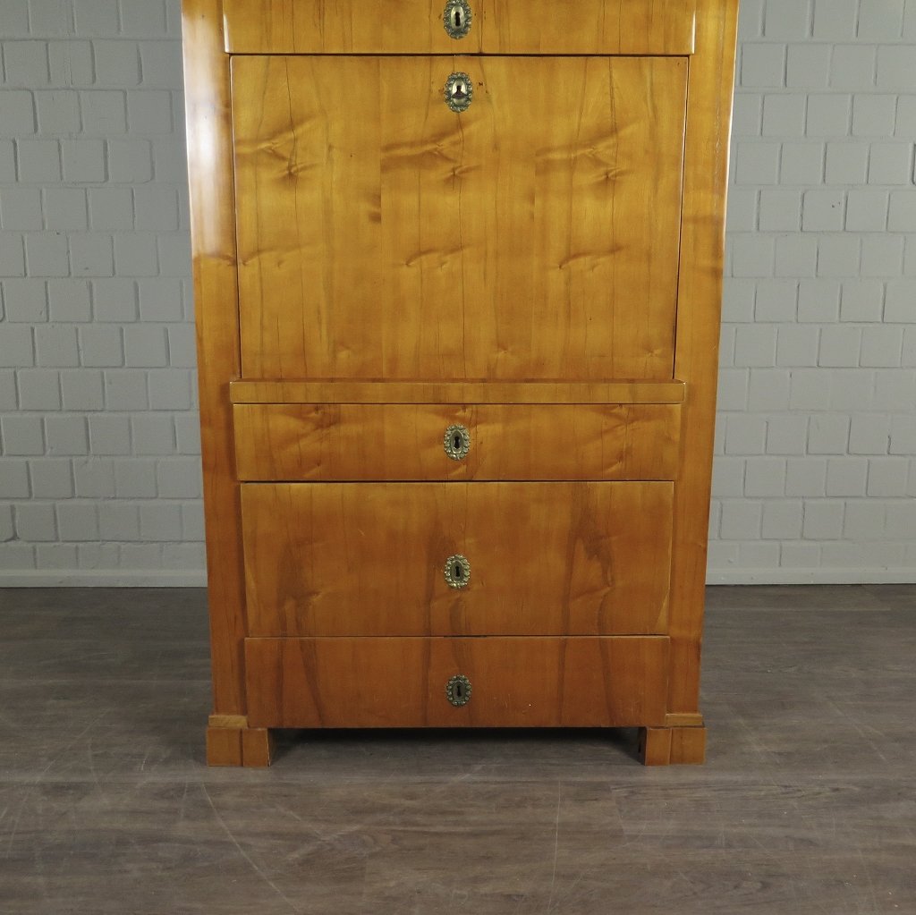 Sekretär Schreibtisch Biedermeier 1840 Kirschbaum