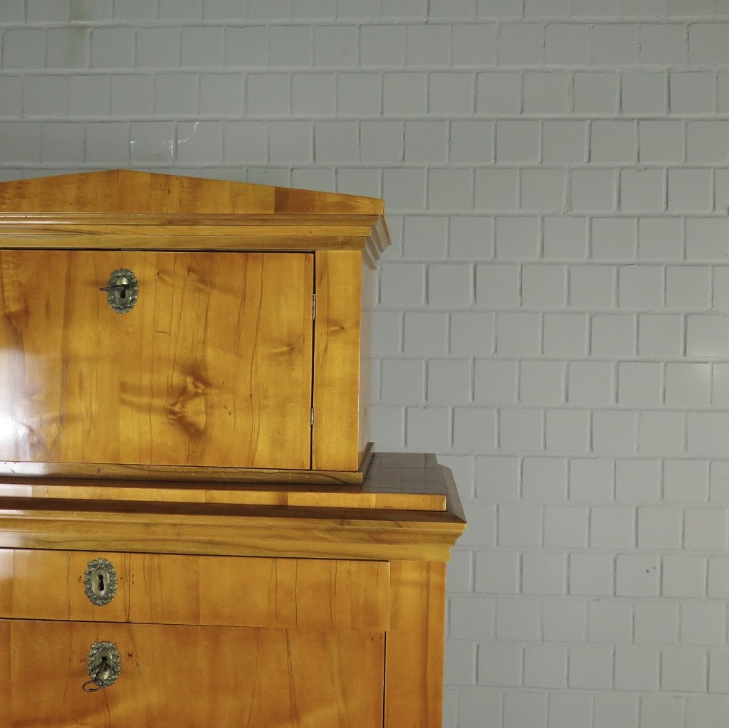 Sekretär Schreibtisch Biedermeier 1840 Kirschbaum