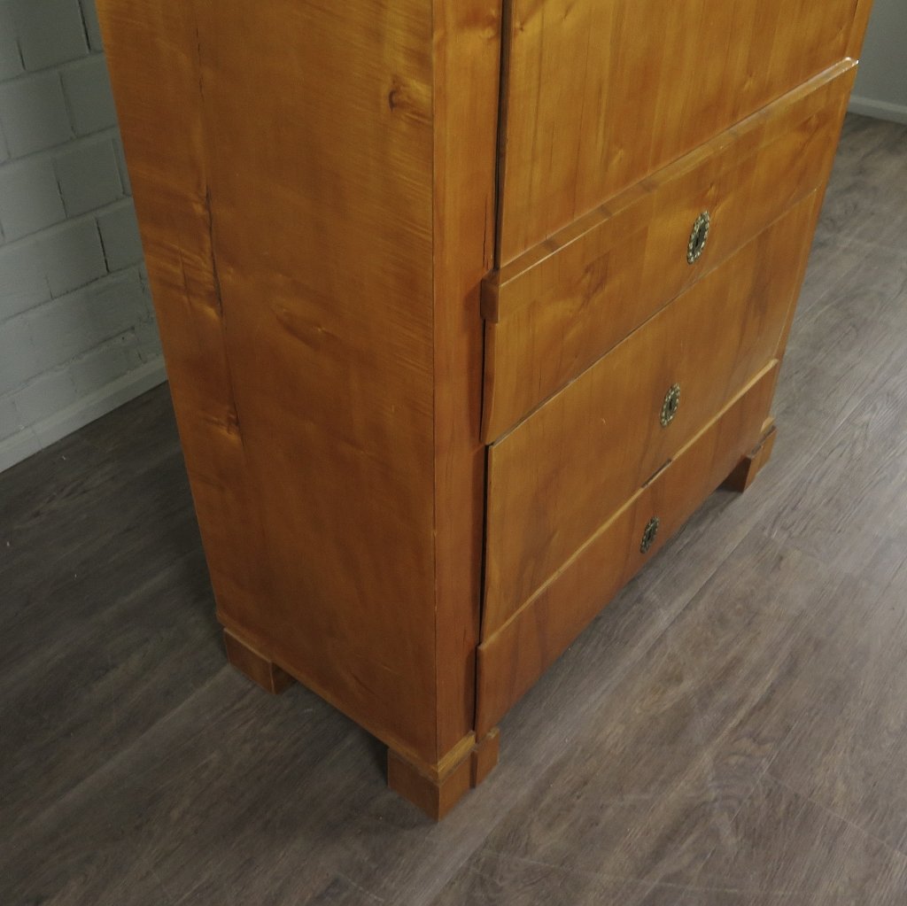 Sekretär Schreibtisch Biedermeier 1840 Kirschbaum