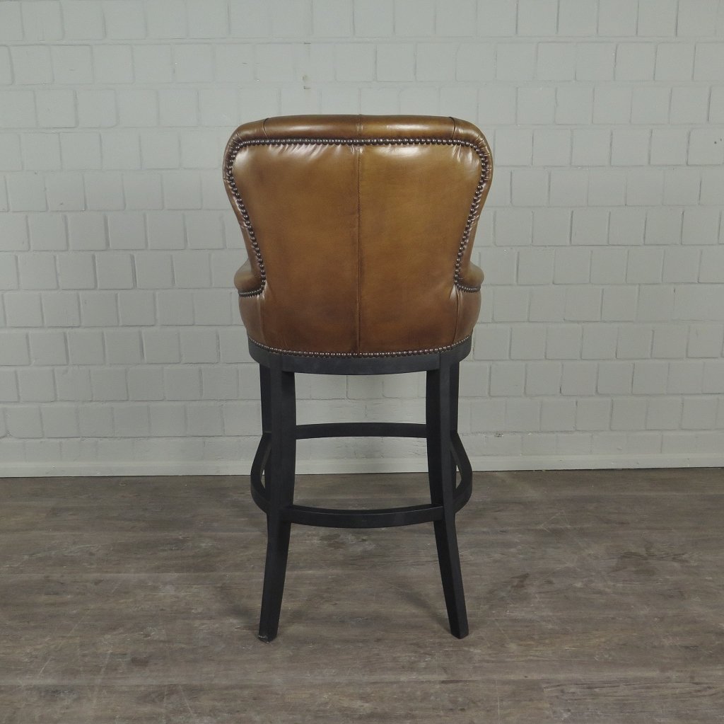 Chesterfield Barhocker Barsessel Leder Cognac