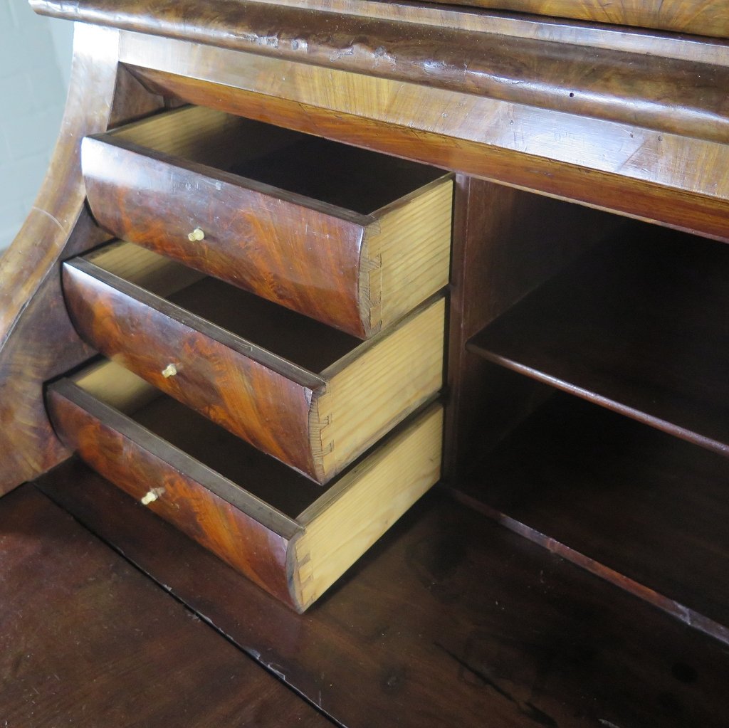 Sekretär Biedermeier 1850 Mahagoni