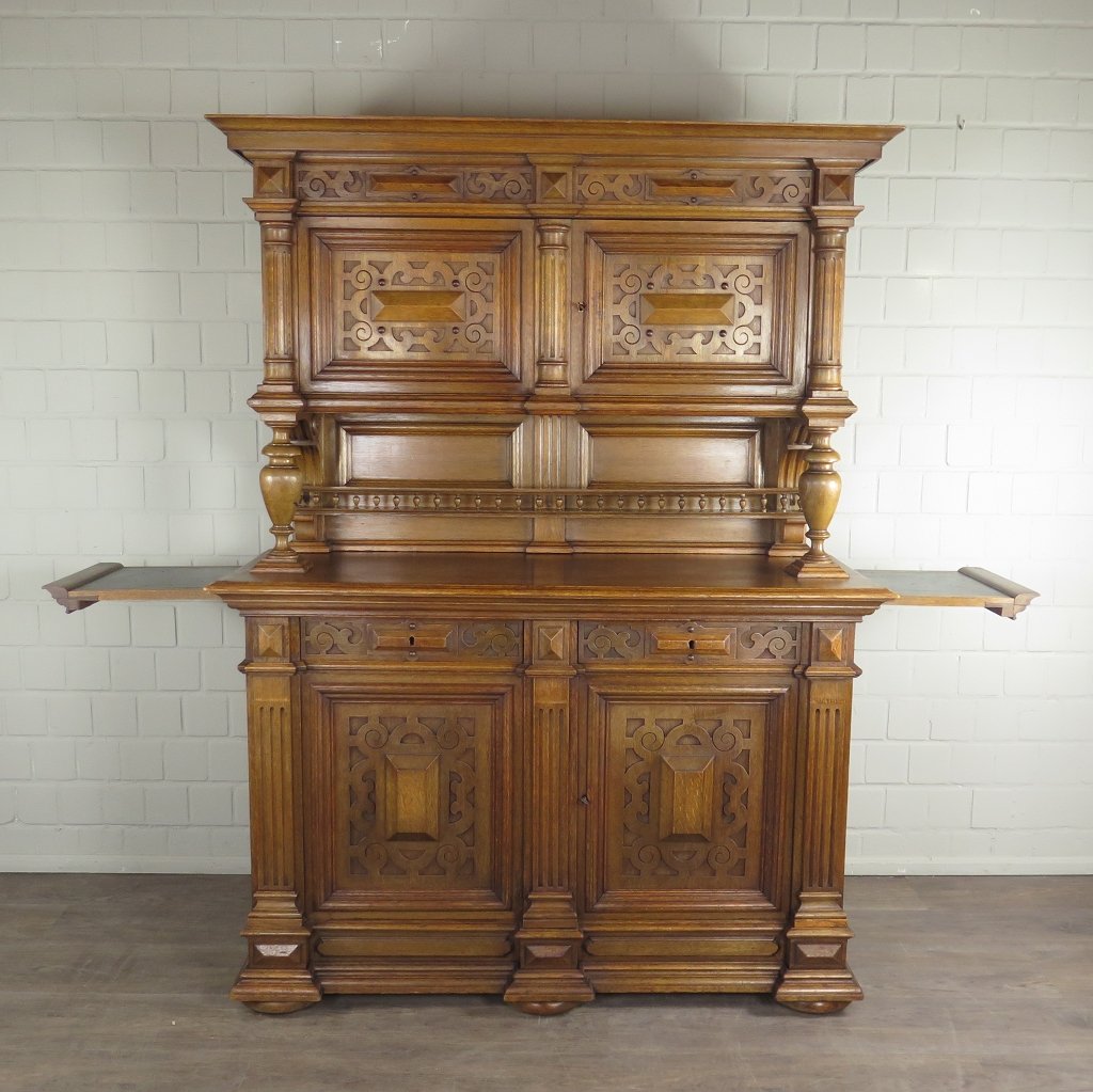 Buffetschrank Schrank Gründerzeit 1880 Eiche