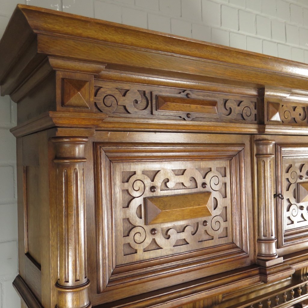 Buffetschrank Schrank Gründerzeit 1880 Eiche