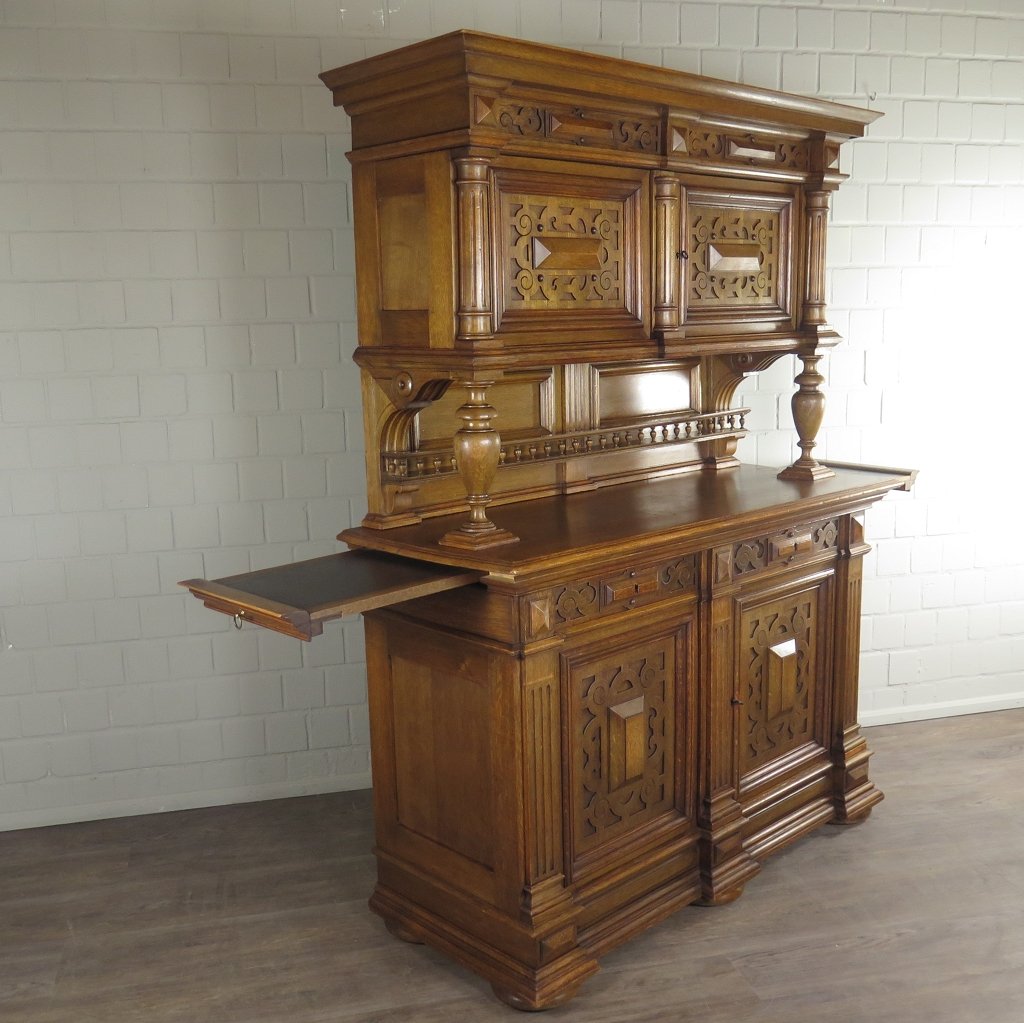 Buffetschrank Schrank Gründerzeit 1880 Eiche