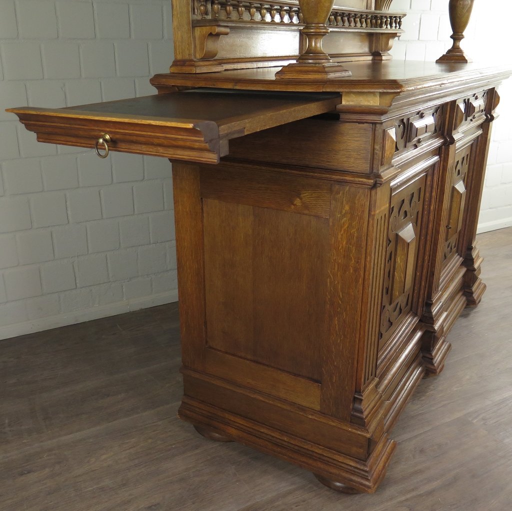 Buffetschrank Schrank Gründerzeit 1880 Eiche