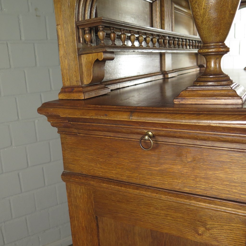 Buffetschrank Schrank Gründerzeit 1880 Eiche