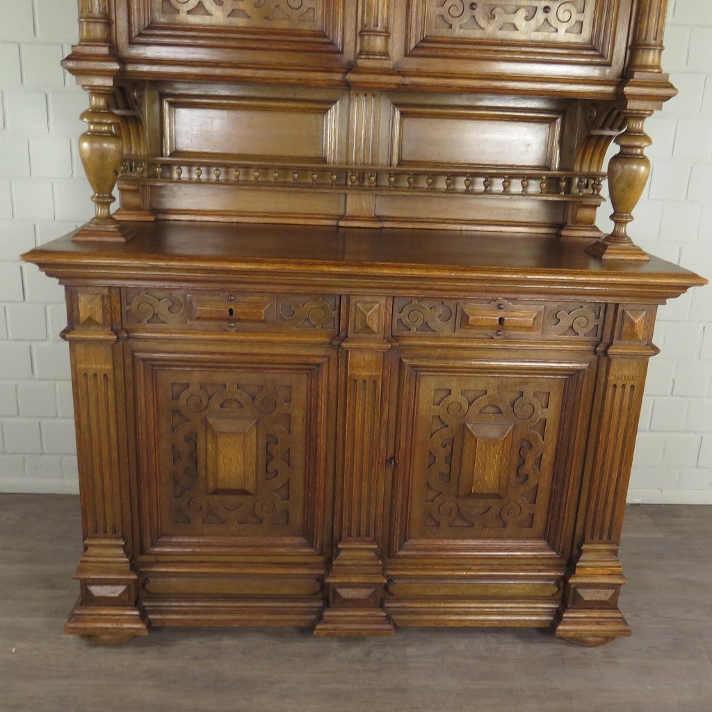 Buffetschrank Schrank Gründerzeit 1880 Eiche