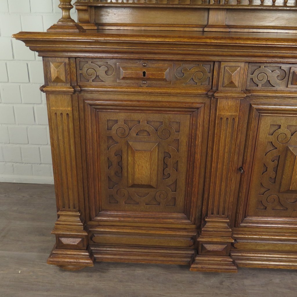 Buffetschrank Schrank Gründerzeit 1880 Eiche