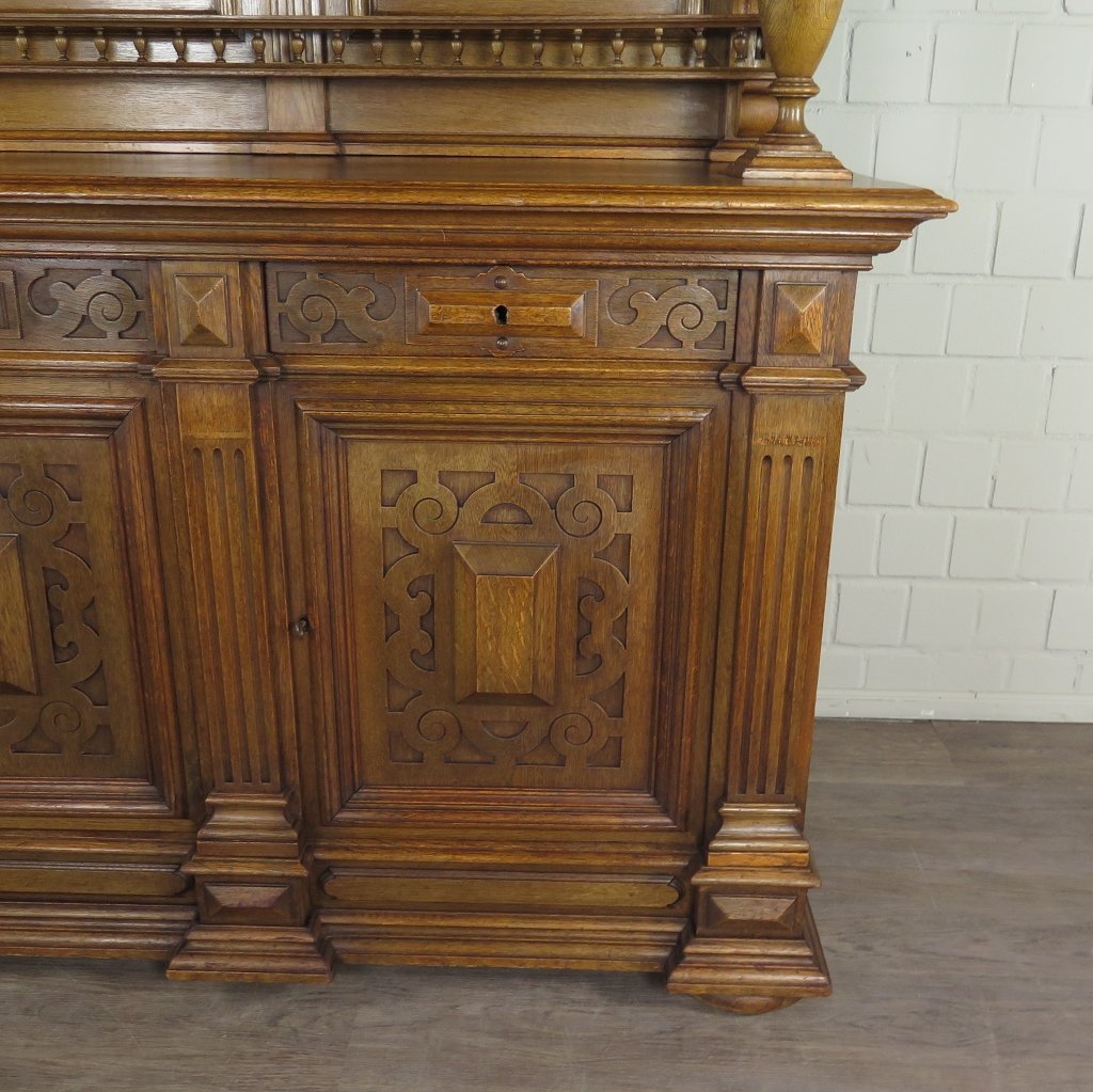 Buffetschrank Schrank Gründerzeit 1880 Eiche
