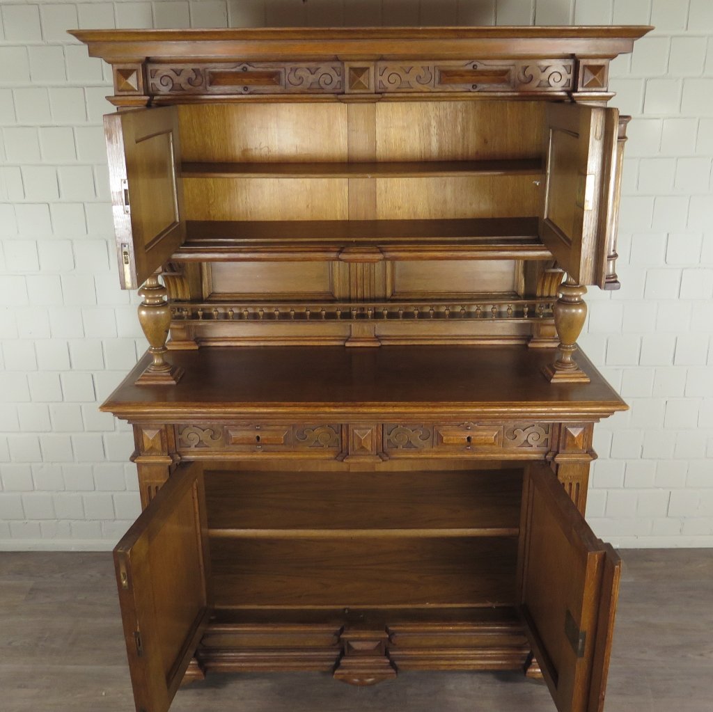 Buffetschrank Schrank Gründerzeit 1880 Eiche