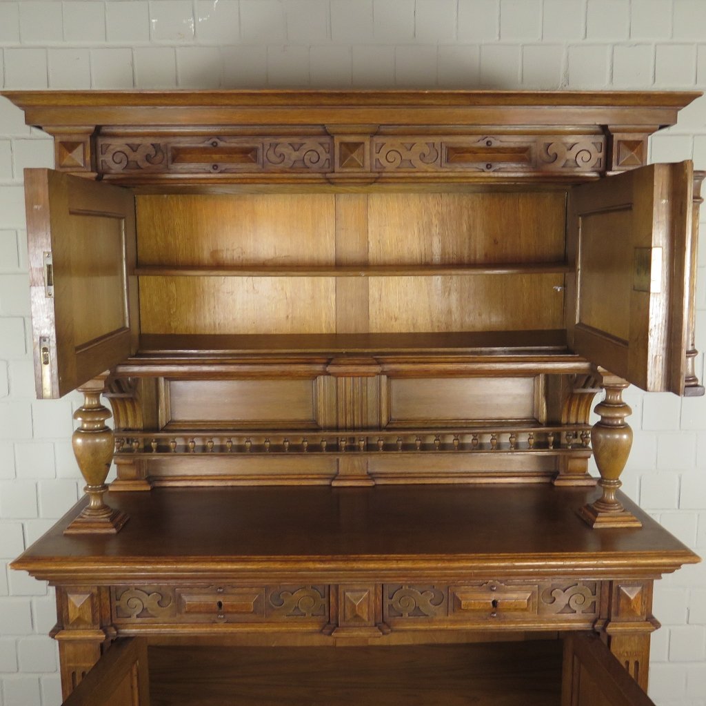 Buffetschrank Schrank Gründerzeit 1880 Eiche