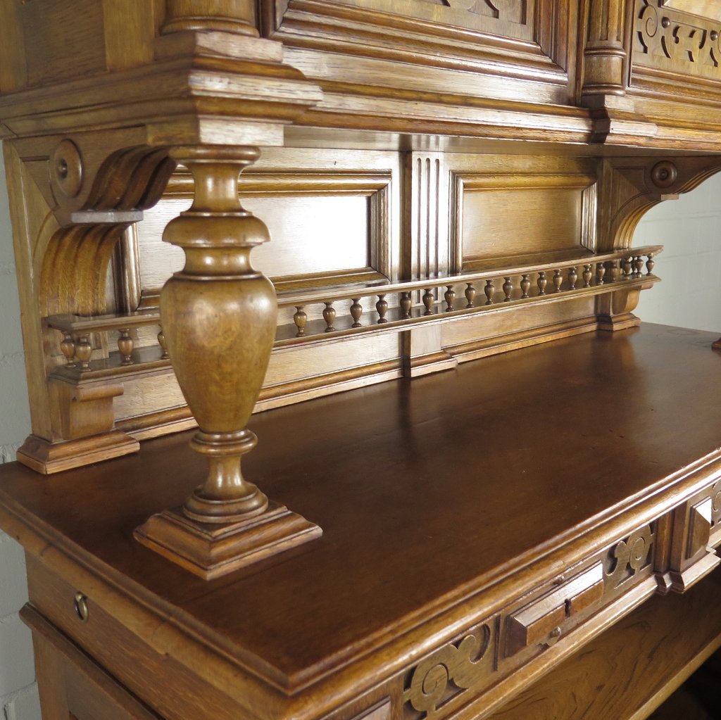 Buffetschrank Schrank Gründerzeit 1880 Eiche