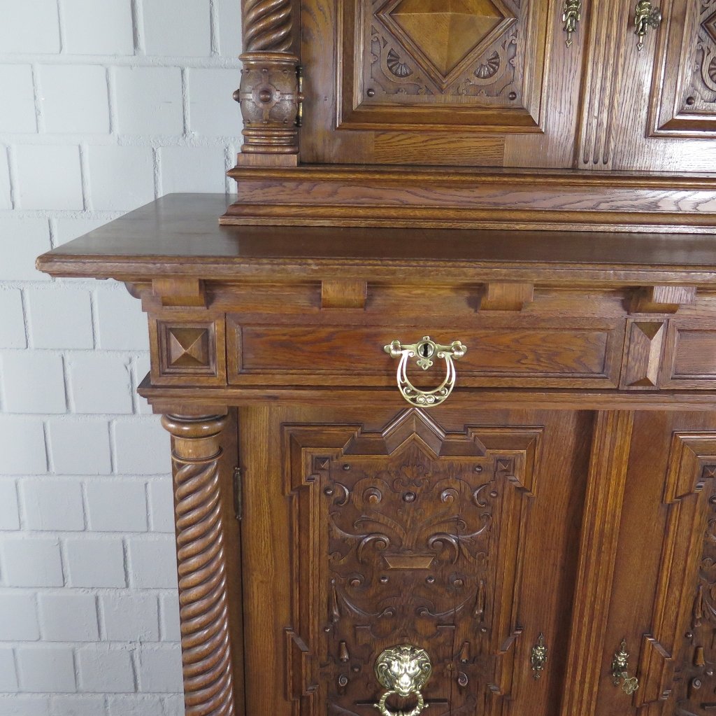 Buffetschrank Schrank Gründerzeit 1880 Eiche
