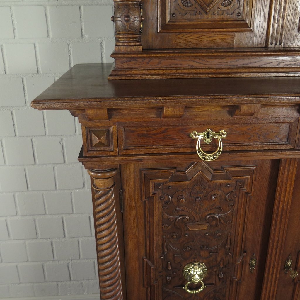 Buffetschrank Schrank Gründerzeit 1880 Eiche