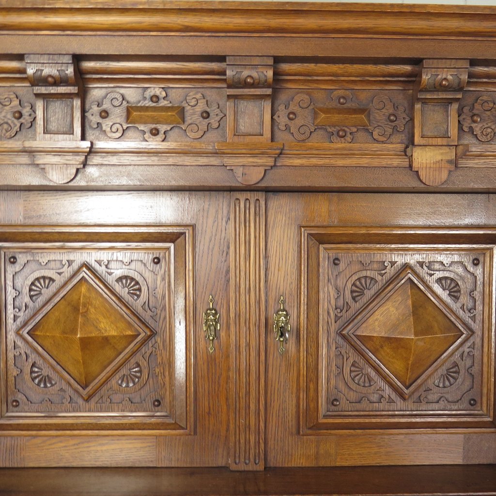 Buffetschrank Schrank Gründerzeit 1880 Eiche