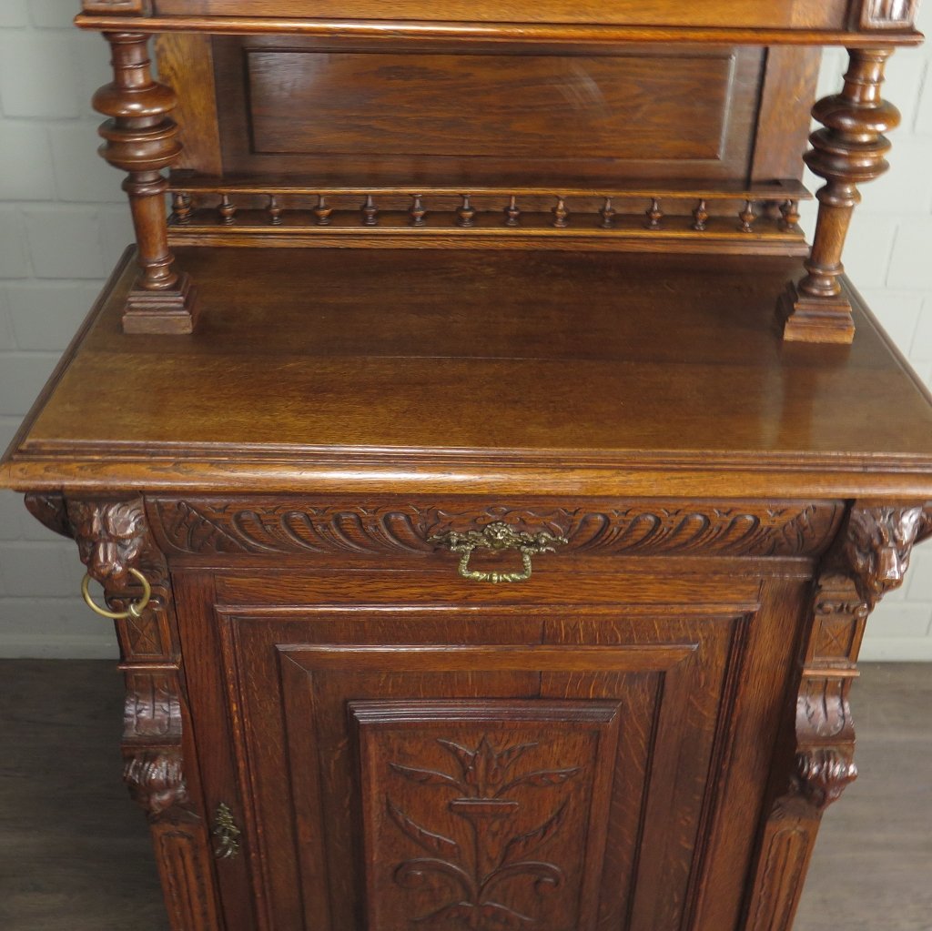 Buffetschrank Schrank Gründerzeit 1880 Eiche
