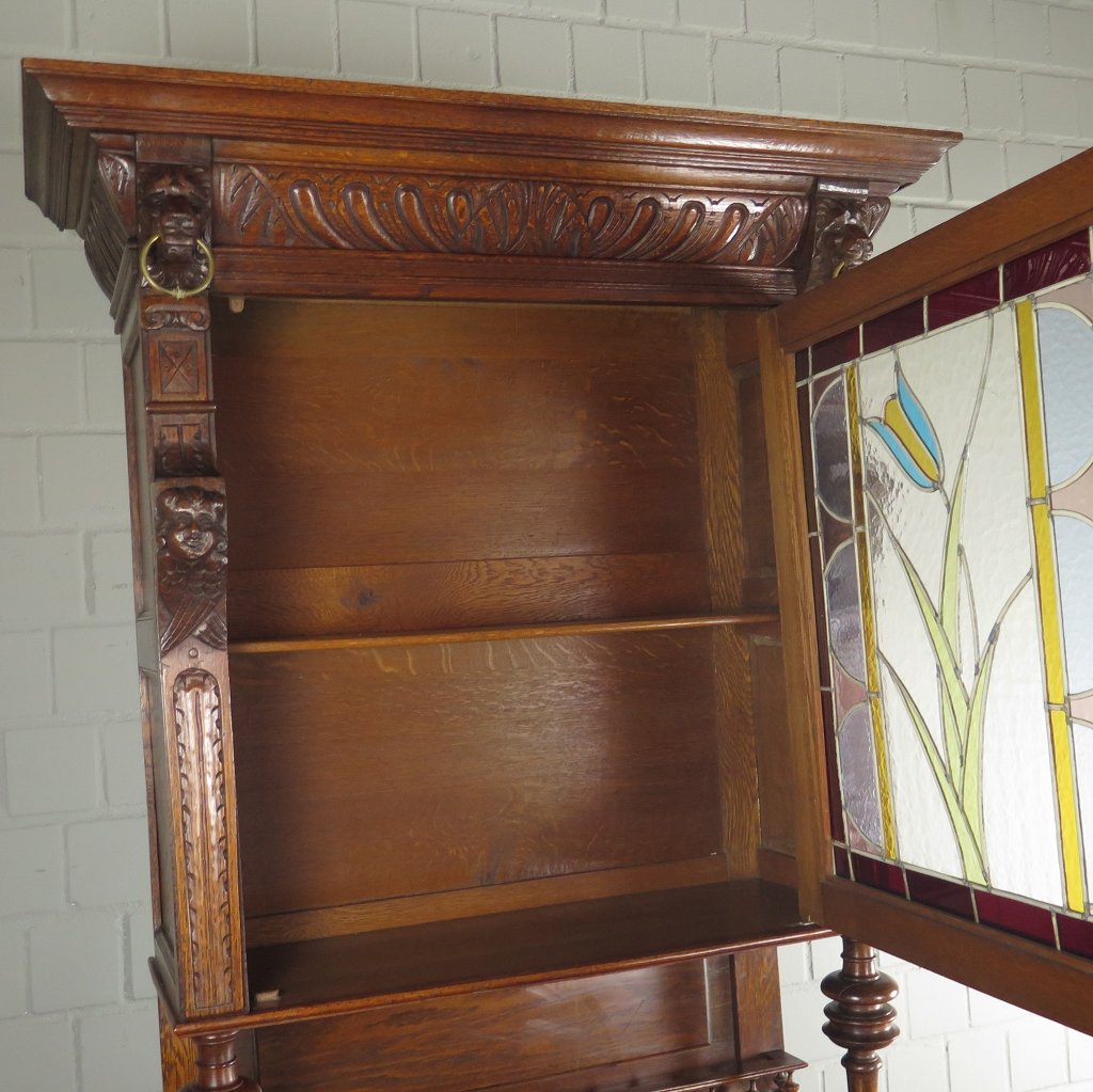 Buffetschrank Schrank Gründerzeit 1880 Eiche