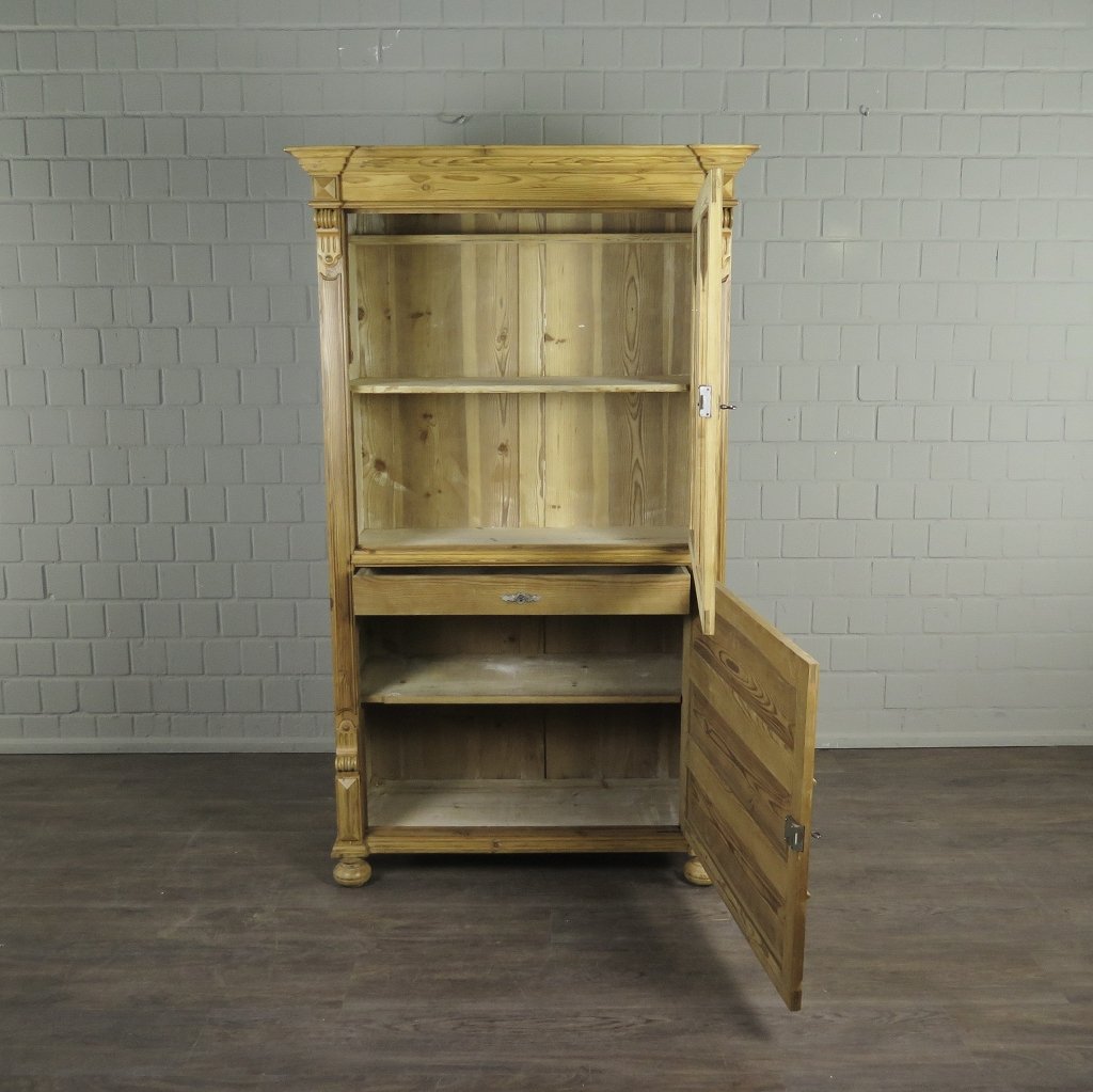 Vitrine Bücherschrank Gründerzeit 1880 Kiefer