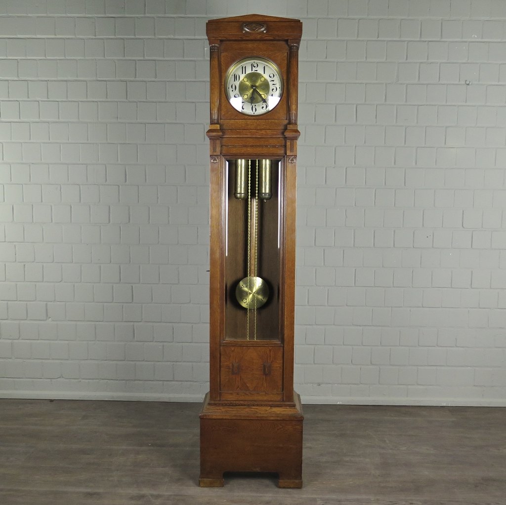 Standuhr Uhr Jugendstil 1910 Eiche