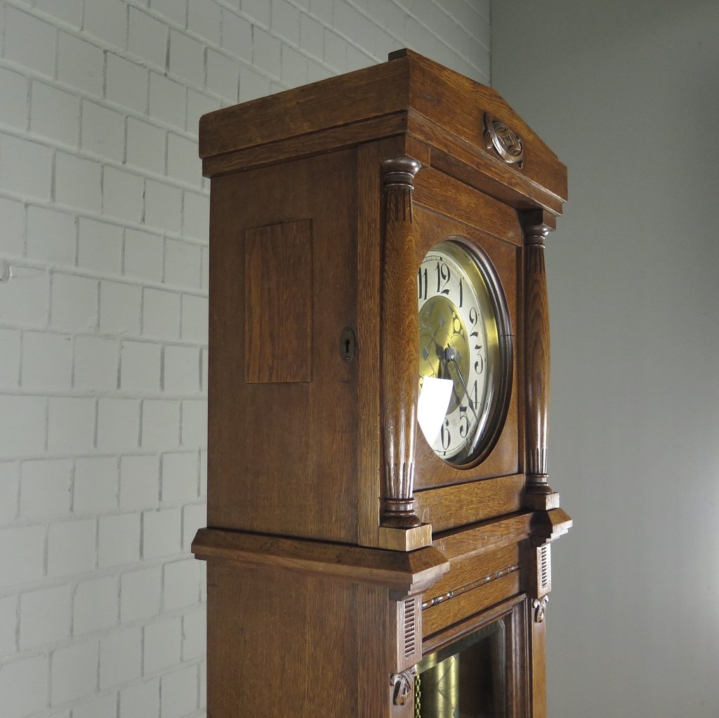 Standuhr Uhr Jugendstil 1910 Eiche