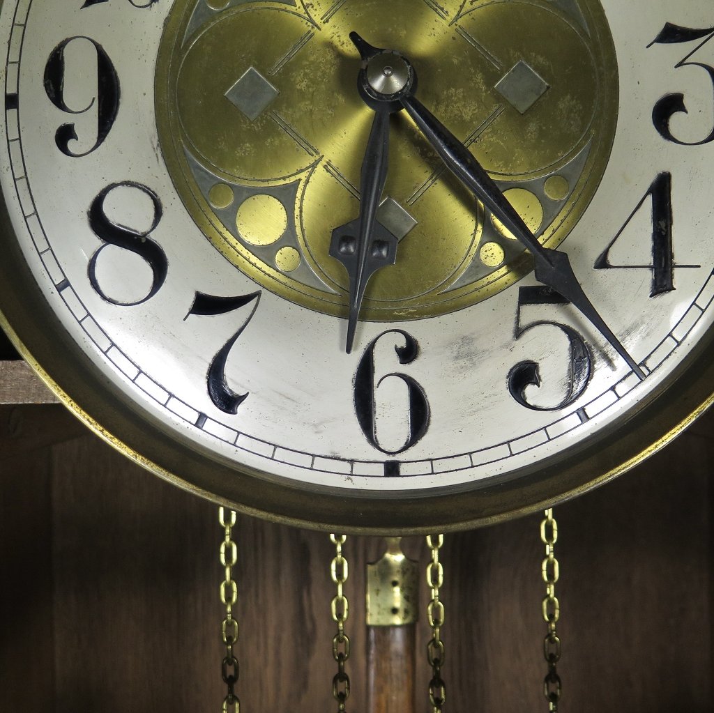 Standuhr Uhr Jugendstil 1910 Eiche