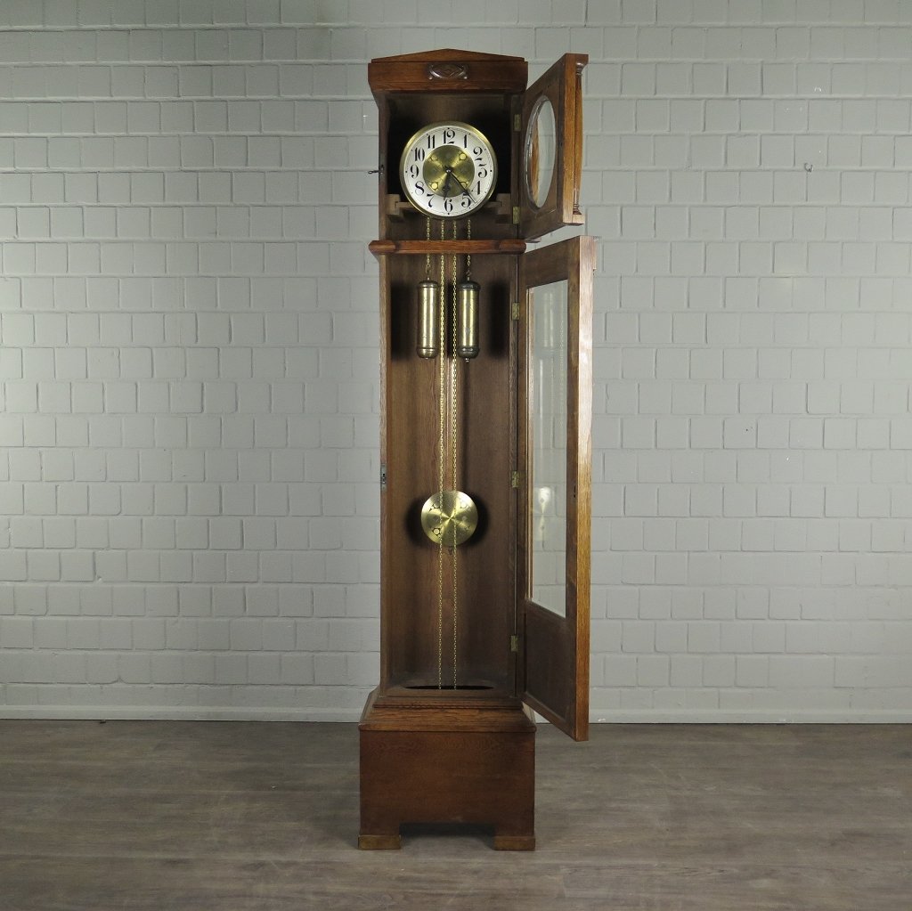 Standuhr Uhr Jugendstil 1910 Eiche