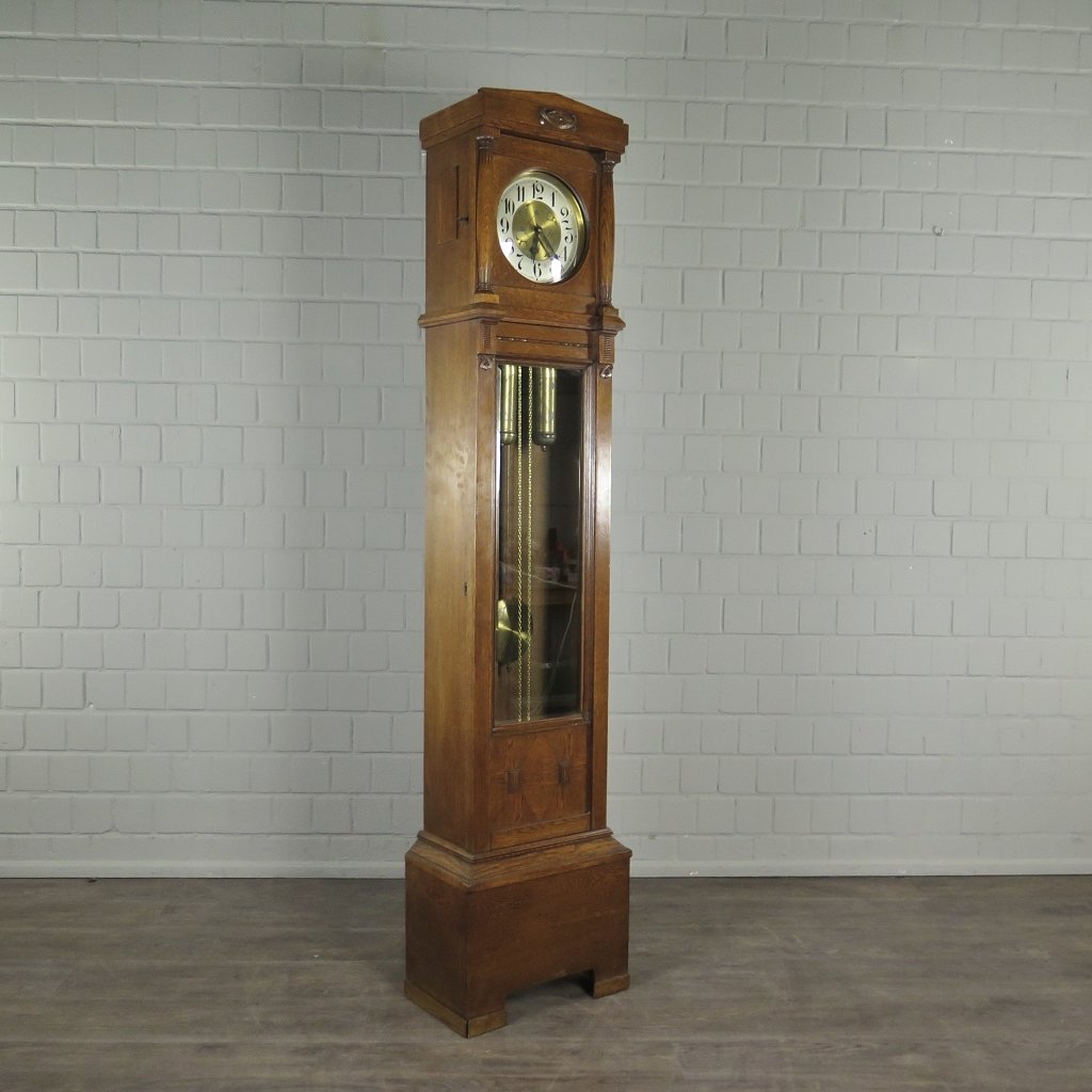 Standuhr Uhr Jugendstil 1910 Eiche