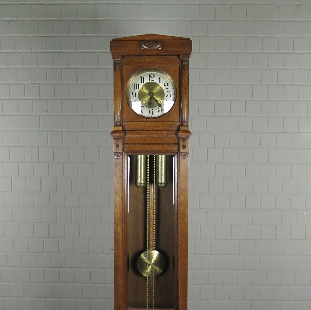 Standuhr Uhr Jugendstil 1910 Eiche